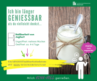 Haltbarkeit von Milchprodukten