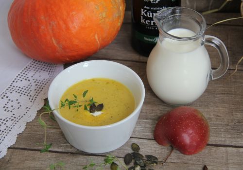 Apfel-Kürbis-Suppe