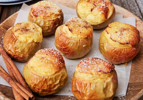 Bratapfel mit Topfensoufflé