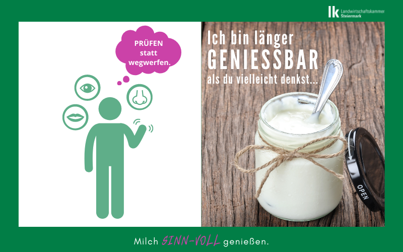 Haltbarkeit von Milchprodukten