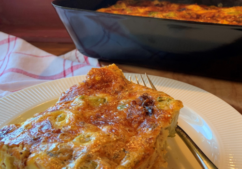 Kohlsprossen-Erdäpfel-Auflauf