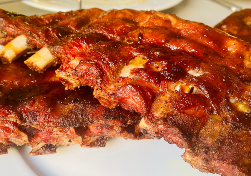Glasierte Spareribs