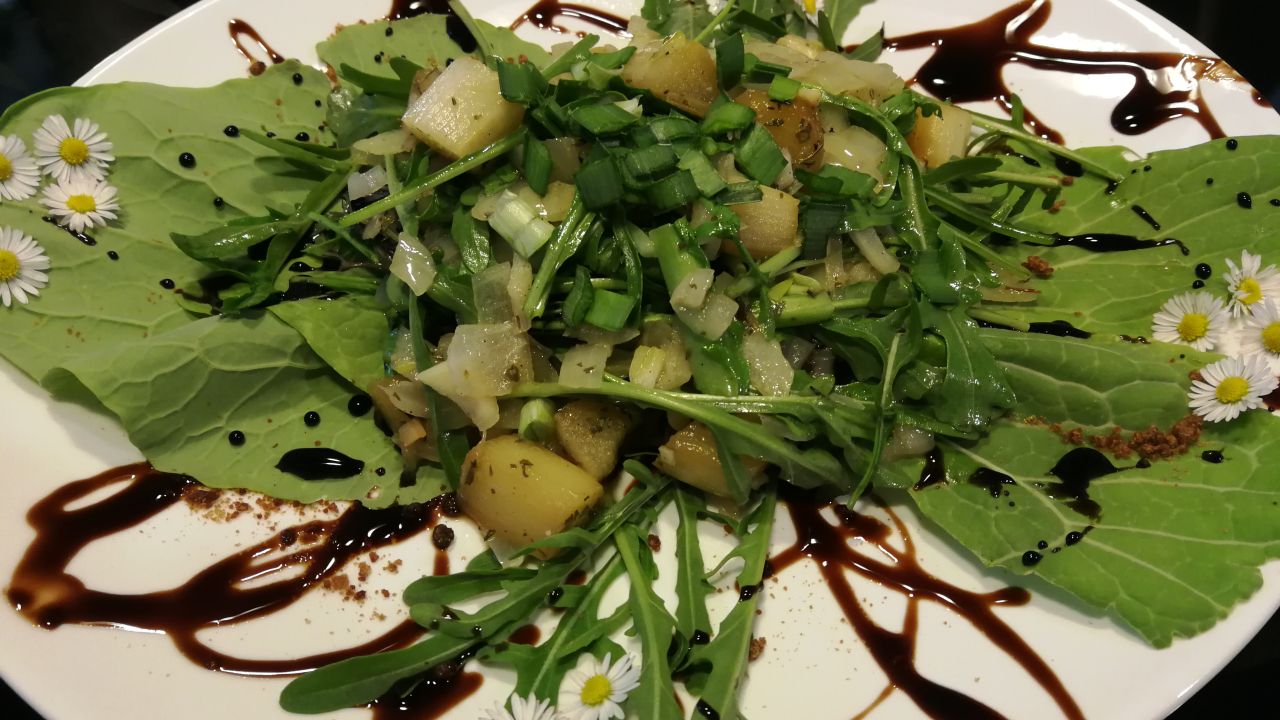 Rhabarber-Rucola-Pfanne
