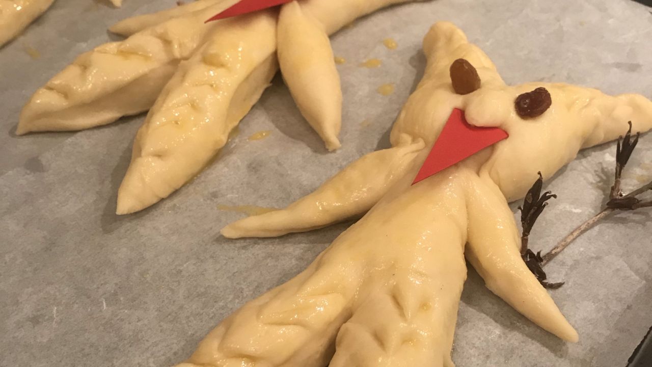 Krampus aus Germteig