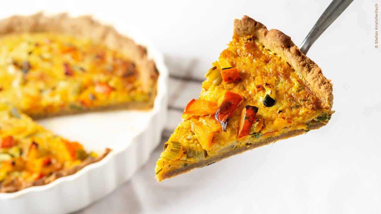 Kürbisquiche